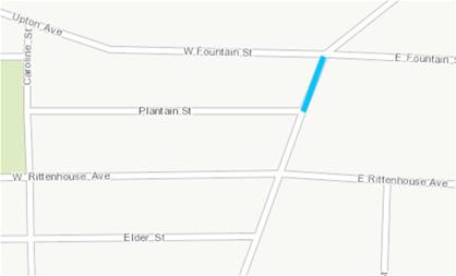 Capital Avenue storm drain repair map
